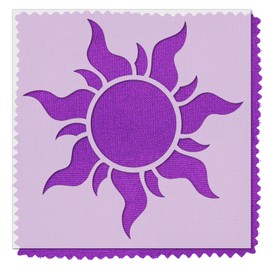 Stencil Stop Tangled Sun Stencil - 12 x 12 inches - Reusable Sun Stencils for Painting on Wood, Walls, Fabric & Rocks - Durable 14 Mil Mylar Plastic for DIY Crafts & Art Projects