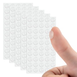 250 Pcs Cabinet Bumpers Soft Self-Adhesive Clear Rubber Bumper Extremely Durable Furniture Pads Cabinet Door Pumpers Dots Clear Cabinet Stoppers Noise Reducing Silicone Rubber Bumper