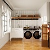 FlyGeneral Washer and Dryer Countertop, 27.5" x 54" Brown Quick-Install
