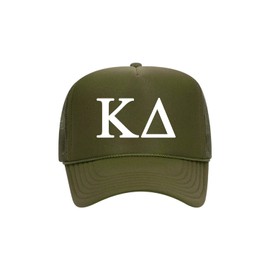 Kappa Delta Sorority Trucker Hat - Olive Green Kaydee Baseball Cap - KD Gifts