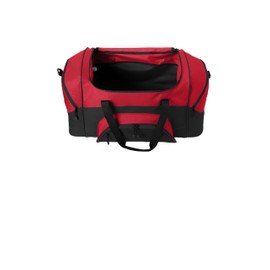 Port Authority - Standard Colorblock Sport Duffel. BG99, True Red/ Black, OSFA