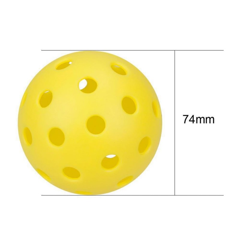 5 Pack Pickleballs Indoor Outdoor 74mm Luminous Pickle Balls