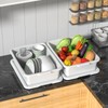 Doryh 3 Pack Commercial Bus Tubs with Lids, 13 L