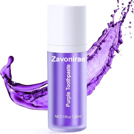 Purple Toothpaste White Teeth, 30 ml Purple Teeth Whitening Toothpaste, Colour Corrector Toothpaste, Gum Removal, Deep Cleaning, Whitening Toothpaste, Enamel Protection