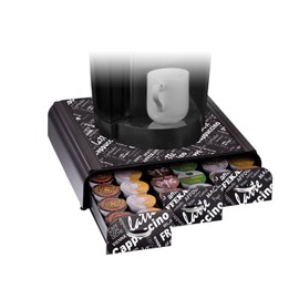 Mind Reader Anchor Collection Coffee Pod Holder, 36 Capacity, Black Print