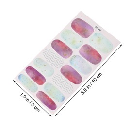 HONMEET 5sheets Full-Cover Nail Art Decals Random Styles Nail Stickers for Women Girls Easy Variety of Patterns for Unique Manicure Looks