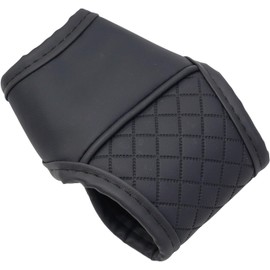 Funda de palanca de cambios de coche, de piel sintética, antideslizante, ergonómico, para la mayoría de los modelos de vehículos (color negro)