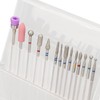 20 Holes 14pcs Nail Grinding Head Holder Manicure Pedicure Bits