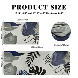 Homcomoda Kitchen Rugs and Mats Non Skid Anti Fatigue Kitchen Mats for Floor 2 Piece Boho Cushioned Kitchen Rugs Waterproof Comfort Standing Mat for Kitchen Sink Office Laundry