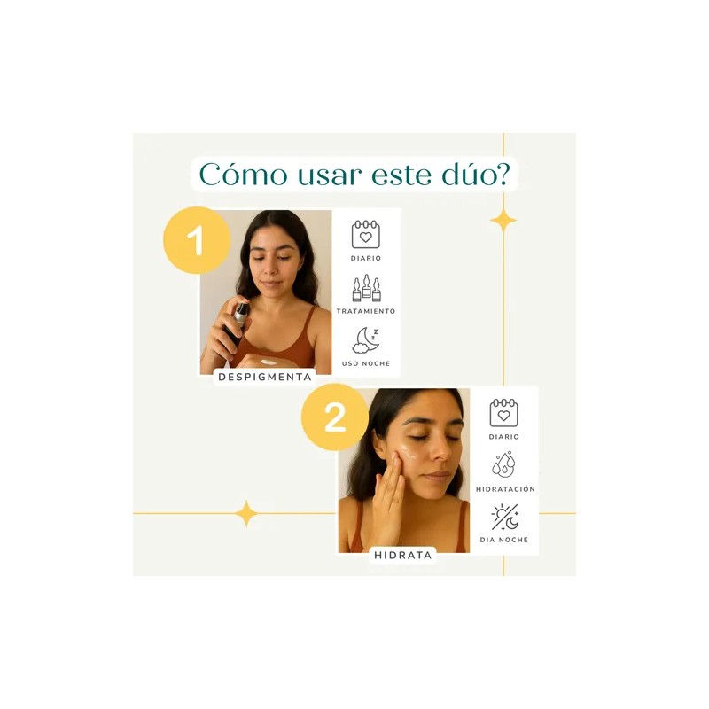 Crema Despigmentante Ácido Kójico + Sérum Ácido Hialurónico