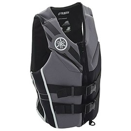 Yamaha Women's Neoprene Two-Buckle PFD Life Jacket Vest (Black/Gray, X-Large)