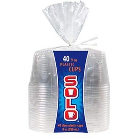 Solo Plastic Clean Cup 9 Oz (Pack of 6)