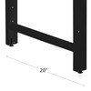 Workbench Table Frame 20" Depth - Black - 30" to
