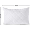 MK Home Textile Luxury Waterproof Quilted Pillow Protectors Pillowcases 100%