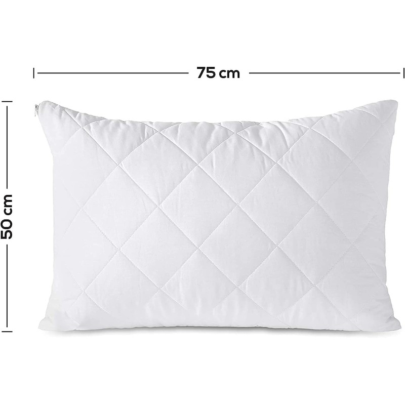 MK Home Textile Luxury Waterproof Quilted Pillow Protectors Pillowcases 100%