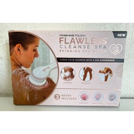 Finishing Touch Flawless Cleanse Spa Cordless Spinning Bath Brush with 3 Heads