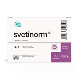 GARMONIA A-7 Svetinorm Original Khavinson Natural Liver Peptide Bioregulator 20 capsules