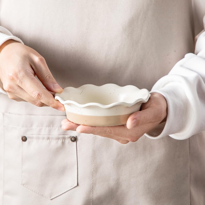 vancasso Mini Pie Pans Set of 6, 5.2 Inch Ceramic