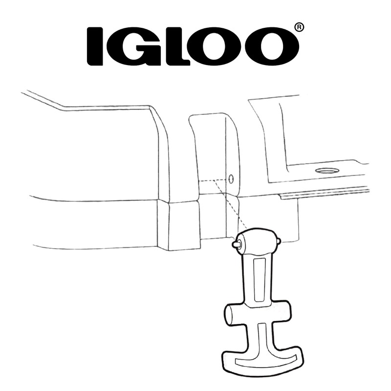 Igloo T-Handle Latch for BMX and Overland 25-72 Qt Coolers