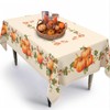 bnhjsdw Fall Tablecloth 60"x84" Orange Pumpkin Table Cloth for Rectangle
