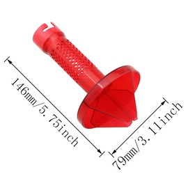 JJHXSM Dirt Cup Baffle 146x79mm Red Dirt Cup Baffle for Hoover Linx Vacuum BH50010, BH50015