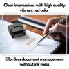 Self Inking Rubber Stamp, Refillable Red Ink Preinstalled - 1.4"