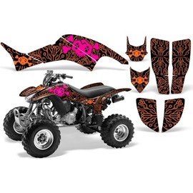 Wolfcore Decals, ATV Graphics Kit: Quad Stickers for Honda TRX 400EX (1999-2007), Featuring Circuit Breaker Design in Orange, Transform Your Ride with Cool ATV Stickers!