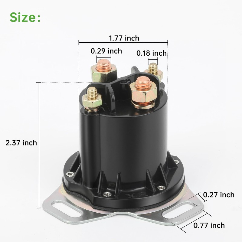 10L0L Golf Cart 48V Solenoid for EZGO RXV, 4 Terminal