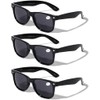 V.W.E. 3 Pairs Classic Comfortable Reading BIFOCAl Sunglasses - UV