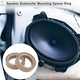 RATCHROLL 2 Set Universal Speaker Spacer Ring Tweeter Speaker Spacer Adapter Waterproof for 1.5" with Acrylic Washers Brown Wood