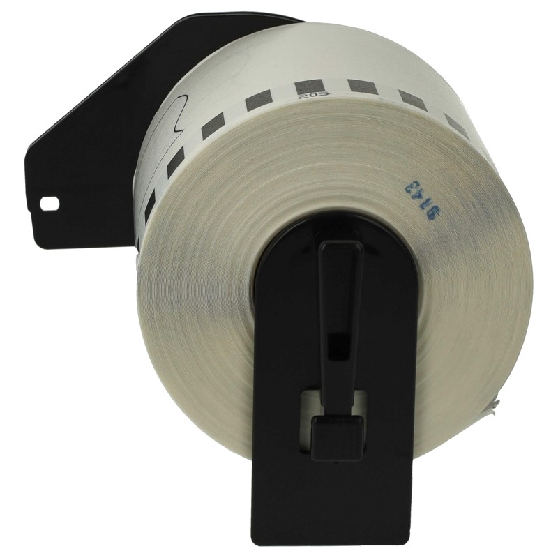 vhbw 1 x Label Roll with Holder 62 mm x