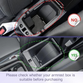RUNROAD Center Console Organizer Tray Compatible with Jeep Compass 2022-2025 Accessories, Coin Holder Armrest Tray Secondary Storage Box Insert Console Organizer Card Container, Blue (NOT For Ltd)