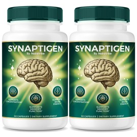 (2 Pack) Synaptigen Capsules – Daily Support for Focus, Clarity, Recall & Sharpness | Natural Blend in Gentle, Easy-to-Take Synaptigen Pills for Everyday Concentration & Clear Thinking (120 Capsules)