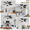 Wiviniya Ceiling Fans with Lights and Remote/APP Control, 48 Inch