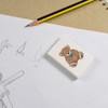 2 x 45mm 'Cute Brown Teddy Bear' Erasers/Rubbers (ER00042501)