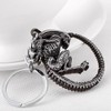 Alien vs. Predator Inspired Keyring Antique Metal (Antique Silver)