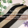 Sunny Human Hair Ponytail Extension Dark Brown Wrap Around Ponytails