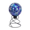 Echo Valley Blue/Aqua Gazing Globe, Hand Crafted Glass Globe, Outdoor