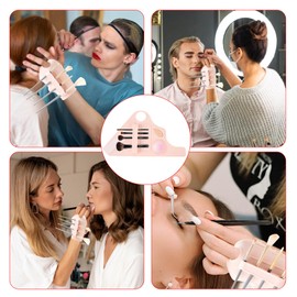 Makeup Mixing Palette Wrist Strap,Foldable Makeup Brush Storage Palette,Silicone Hand Wrist Makeup mixing tray Draw Assistance Tool for Small to Medium Brush