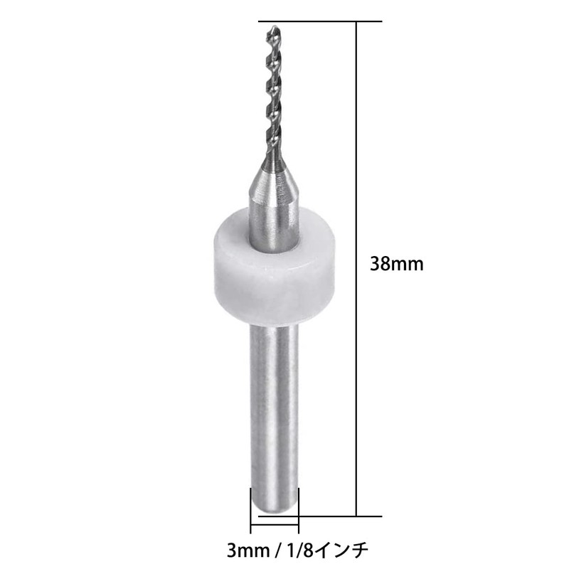 SeonFook 10 Pcs 0.3-1.2mm PCB Engraving Drill Ultra Fine Micro