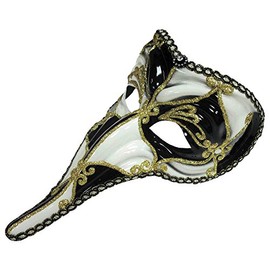 Bristol Novelty EM420 Loki Mask | Black/White | Pack of 1, mens, One Size