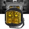 YYSESRT 5.5 Inch Amber LED Offroad Light 1PC 80W Spot