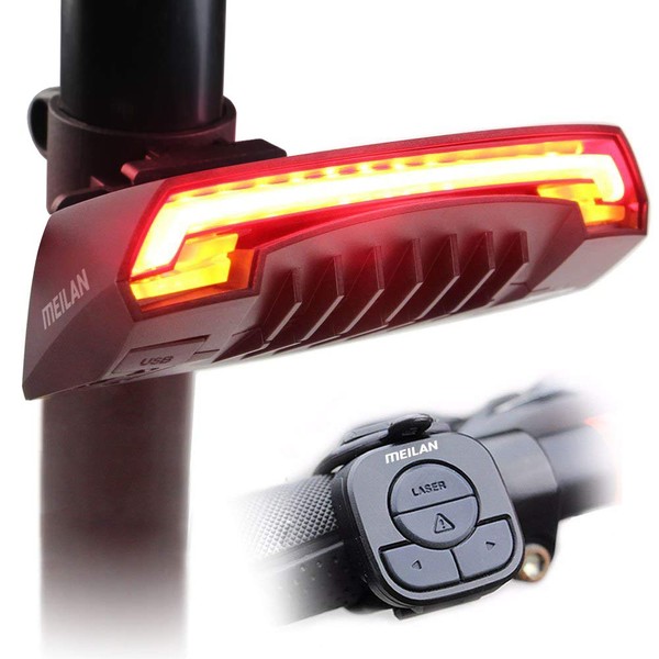 MEILAN X5 Smart Bike Tail Light with Turn Signals and