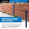 Sandbaggy Flat Steel Stakes for Concrete Forms with Nail Holes