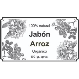 Flowers Jabón Arroz Orgánico Natural Aclara Blanquea