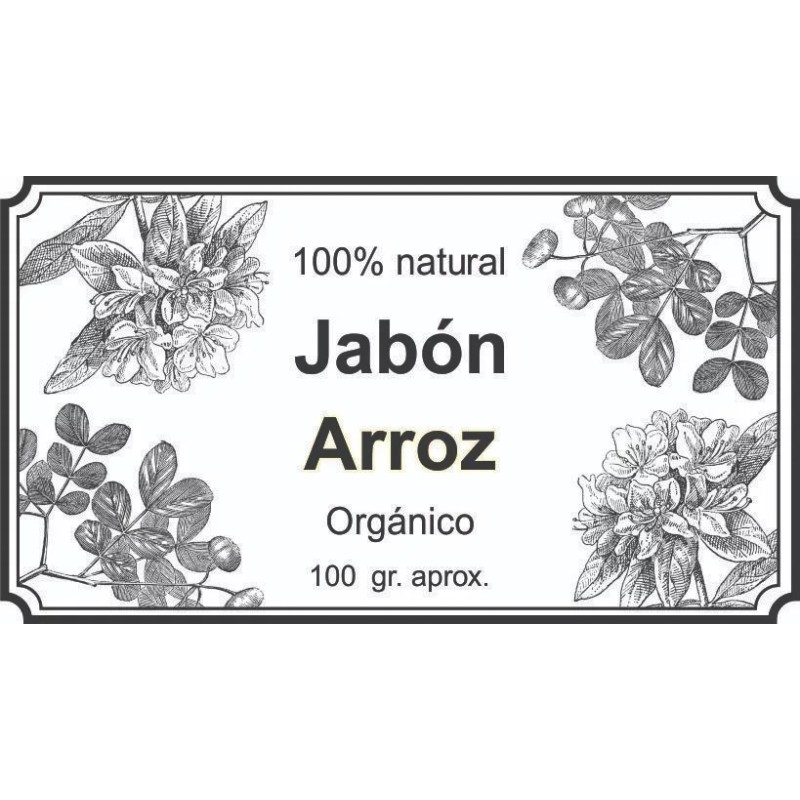 Flowers Jabón Arroz Orgánico Natural Aclara Blanquea