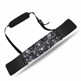 FISTRAGE Arm Blaster Biceps Curl Support for Bodybuilding Weight Lifting Well Balanced Support with Adjustable Strap Muscle Gains Heavy Duty (Black Print)