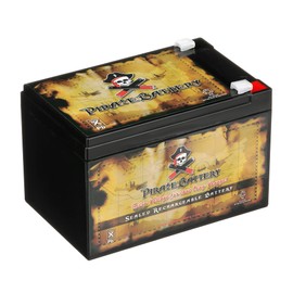 12V 12AH 144W Sealed Lead Acid (SLA) Battery - T2 Terminals by Pirate Battery