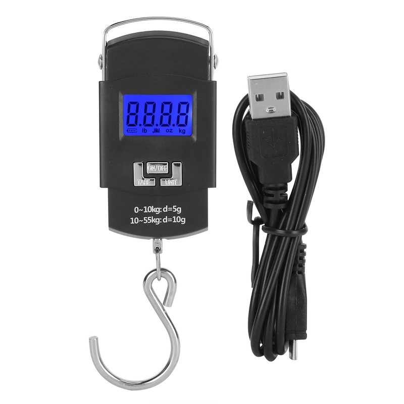 Electronic Scale 55KG Portable Digital Scale with Hanging Hook for