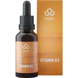 edubily nutrition® Vitamin D3 ohne Vitamin K 50 ml - Cholecalciferol in MCT-Öl - Vegetarisch - Vitamin D trägt zu einer normalen Funktion des Immunsystems, der Knochen & Muskeln bei (50 ml (1er Pack))